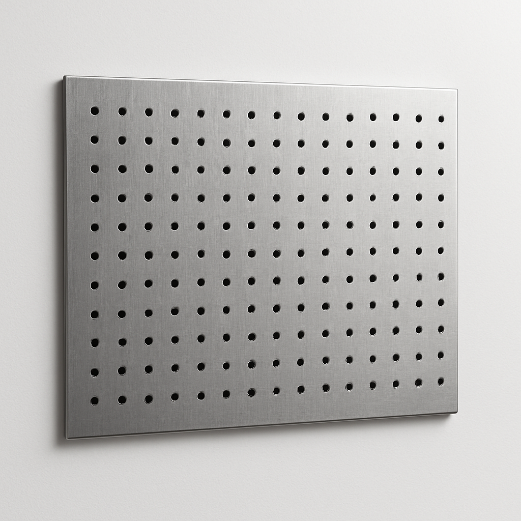 Stainless steel 16 in x 24 in pegboard